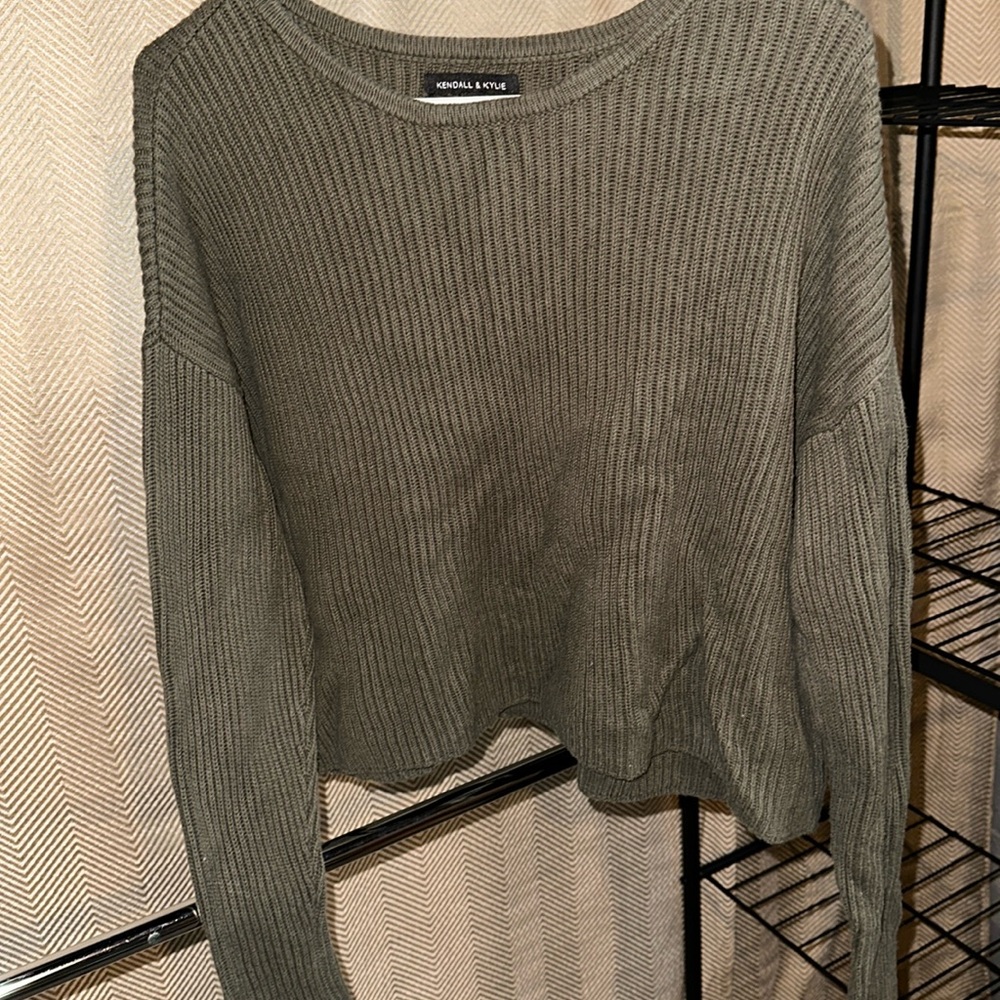 Green kendall and kylie sweater xs